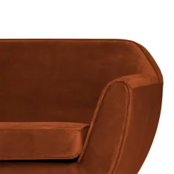 Wohnen Sofas<Wohnzimmer Viersitzer Samtsofa in Rost Braun - Apkena