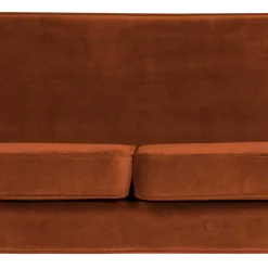 Wohnen Sofas<Wohnzimmer Viersitzer Samtsofa in Rost Braun - Apkena