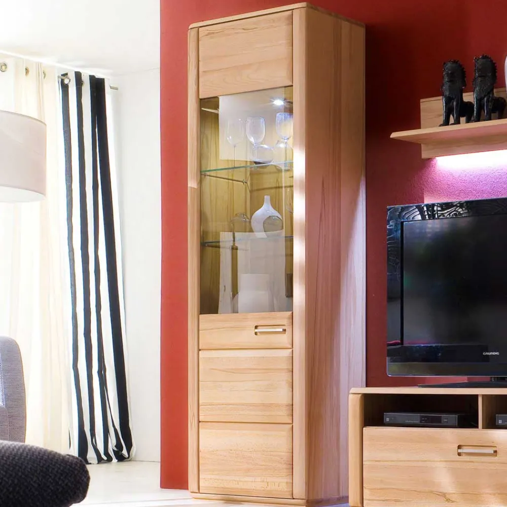 Wohnen Vitrinen<Wohnzimmer Vitrine Athias aus Kernbuche