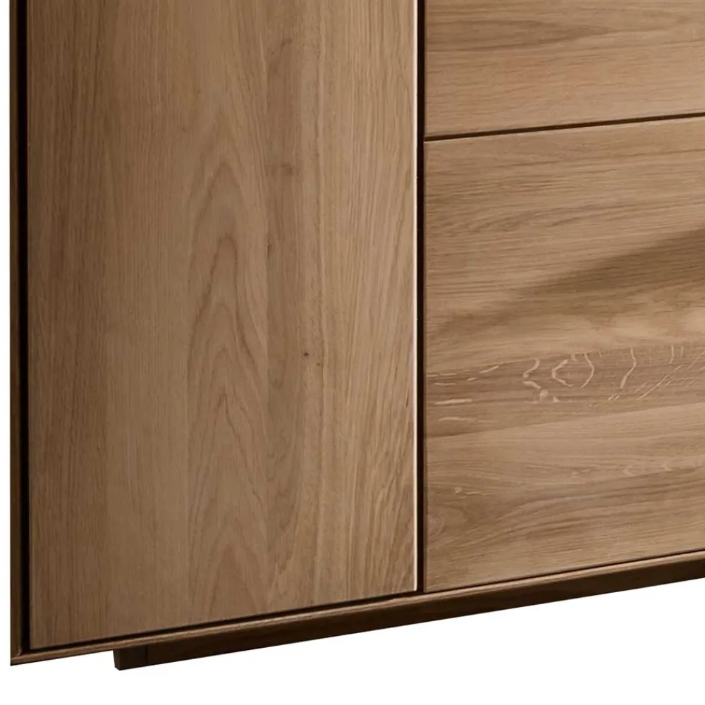 Wohnen Schränke<Wohnzimmer Vitrine aus Asteiche mit Metall - Clenza I
