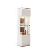 Wohnen Vitrinen<Wohnzimmer Vitrine in Soft White und Wildeiche - Yordyn