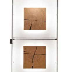 Wohnen Vitrinen<Wohnzimmer Vitrine in Soft White und Wildeiche - Yordyn