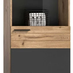 Wohnen Vitrinen<Wohnzimmer Vitrinenschrank in der Größe 57x200x37 cm - Lucios