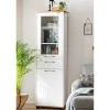 Wohnen Vitrinen<Wohnzimmer Vitrinenschrank in Weiß - Cabinda
