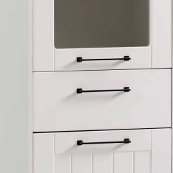 Wohnen Vitrinen<Wohnzimmer Vitrinenschrank in Weiß - Cabinda
