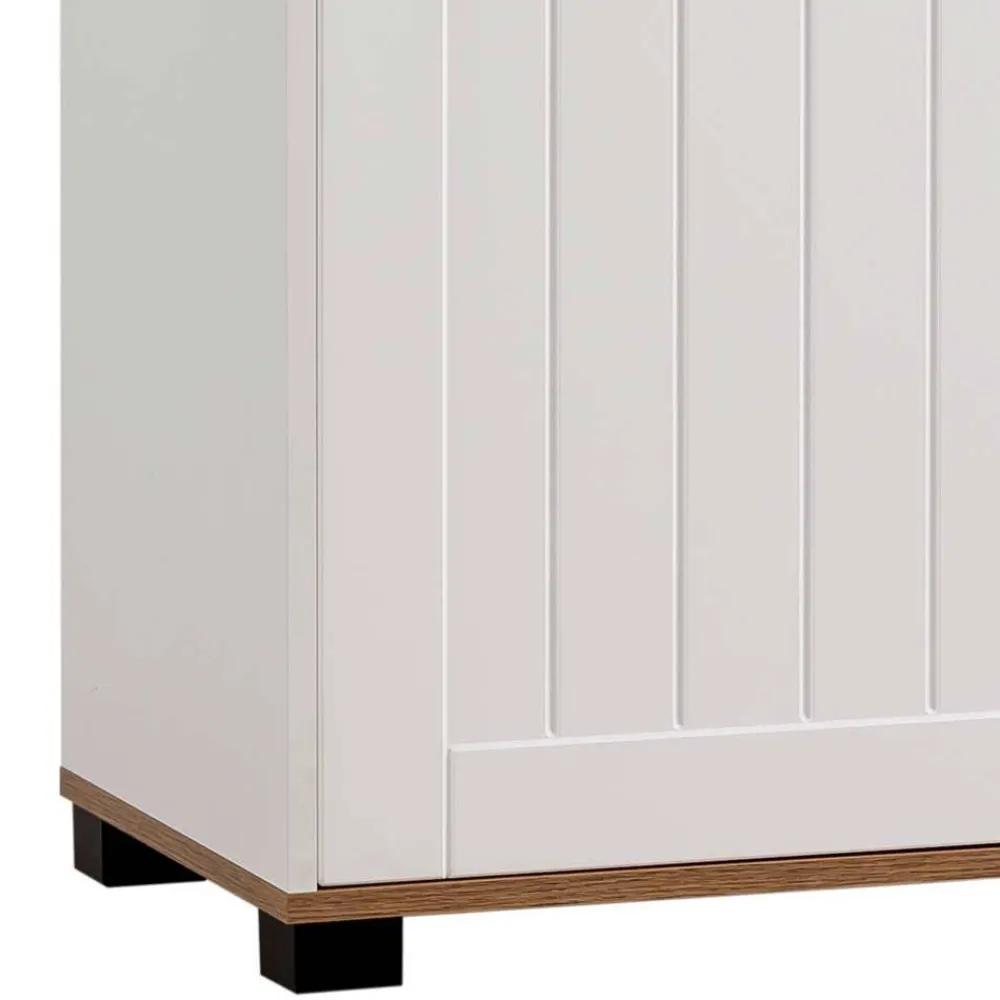 Wohnen Vitrinen<Wohnzimmer Vitrinenschrank in Weiß - Cabinda