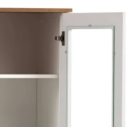 Wohnen Vitrinen<Wohnzimmer Vitrinenschrank in Weiß - Cabinda