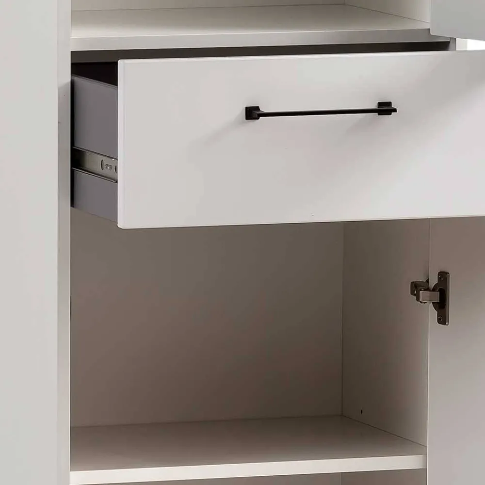 Wohnen Vitrinen<Wohnzimmer Vitrinenschrank in Weiß - Cabinda