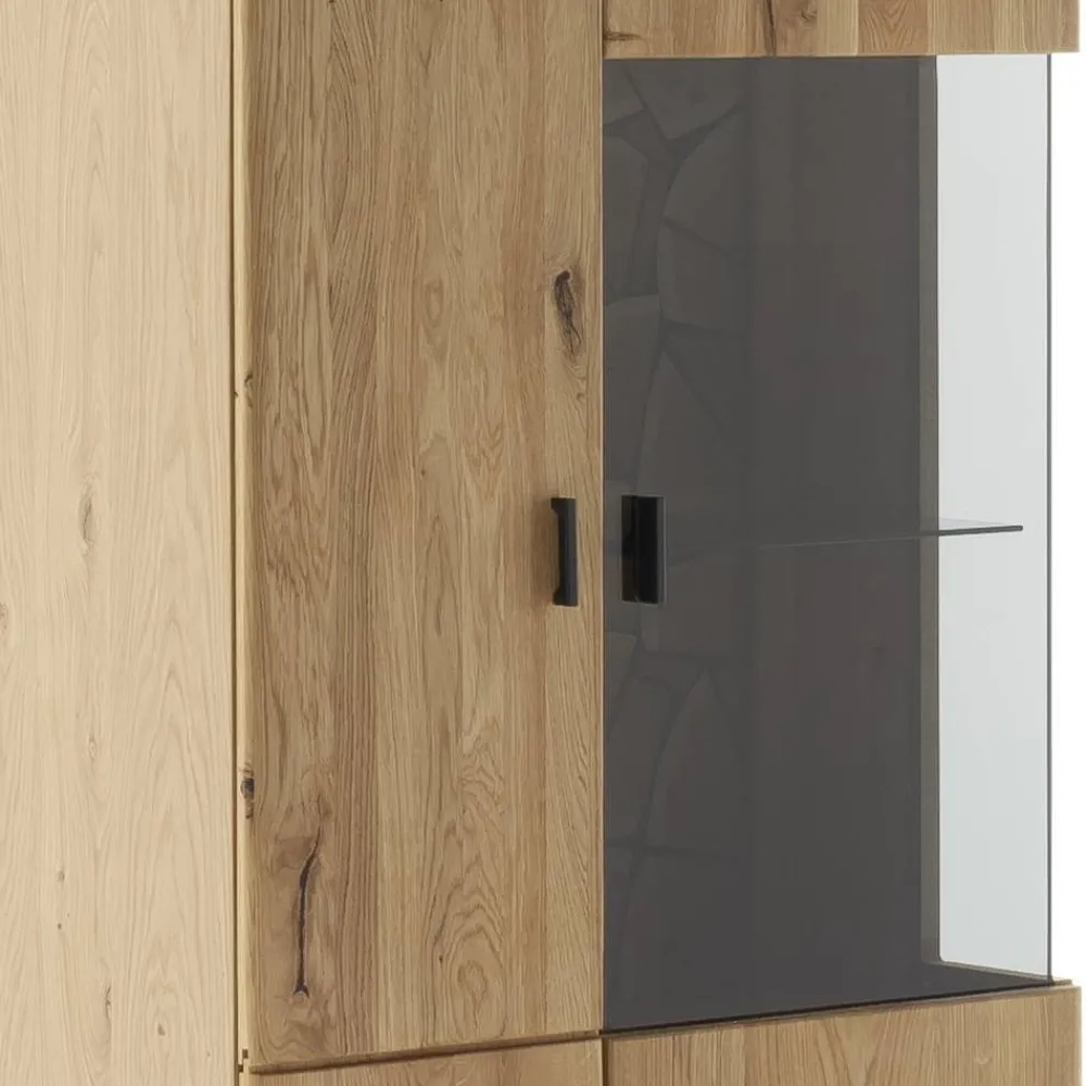 Wohnen Vitrinen<Wohnzimmer Vitrinenschrank in Wildeiche - Dagmy