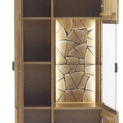 Wohnen Vitrinen<Wohnzimmer Vitrinenschrank in Wildeiche - Dagmy