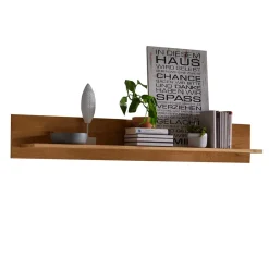 Wohnen Regale<Wohnzimmer Wandboard aus Wildeiche Massivholz - Millena