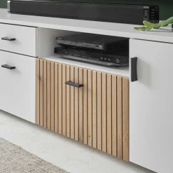 Wohnen Wohnwände<Wohnzimmer Wohnwand Set zweifarbig - Nenaloro (dreiteilig)