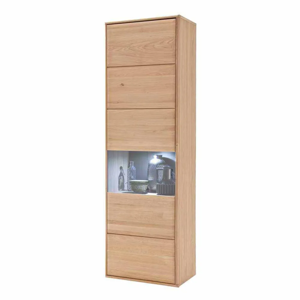 Wohnen Wohnwände<Wohnzimmer Wohnwand Vernella aus Massivholz (vierteilig)