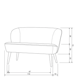 Wohnen Sofas<Wohnzimmercouch aus Boucle in Beige - Luvrenossa