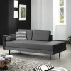 Wohnen Sofas<Wohnzimmercouch in Anthrazit Samtvelours - Ronin