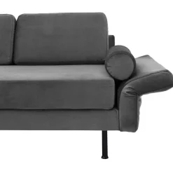 Wohnen Sofas<Wohnzimmercouch in Anthrazit Samtvelours - Ronin
