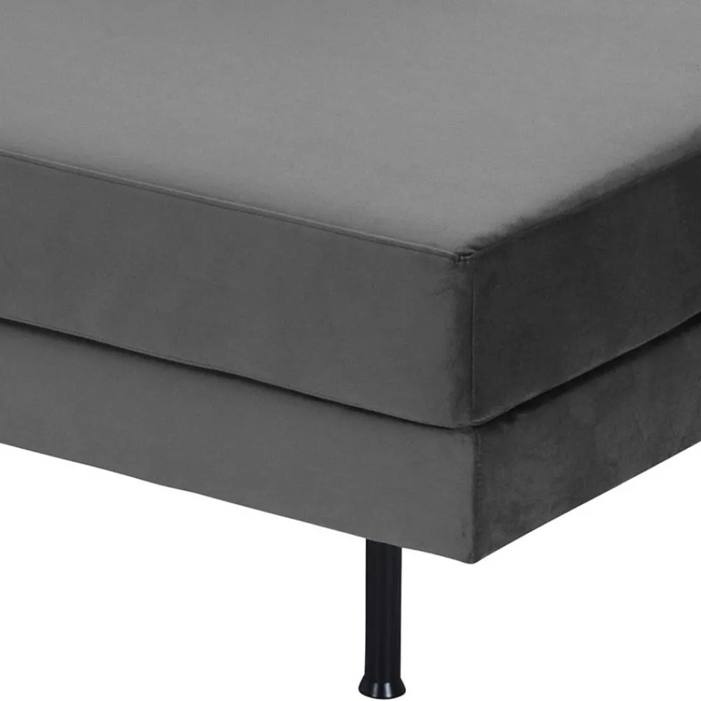 Wohnen Sofas<Wohnzimmercouch in Anthrazit Samtvelours - Ronin