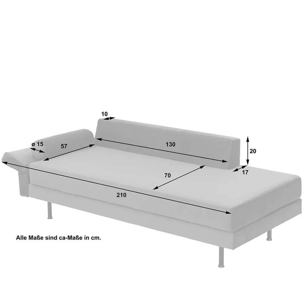 Wohnen Sofas<Wohnzimmercouch in Anthrazit Samtvelours - Ronin