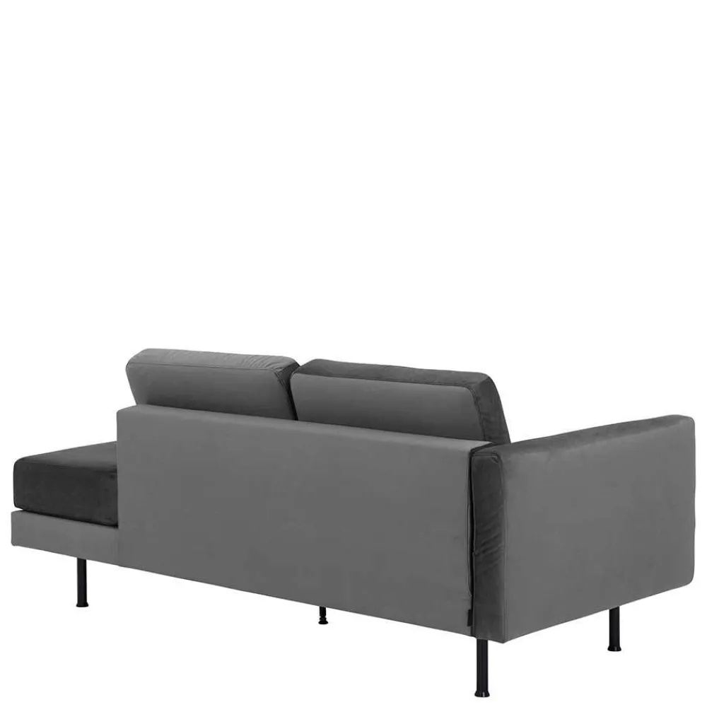 Wohnen Sofas<Wohnzimmercouch in Anthrazit Samtvelours - Ronin