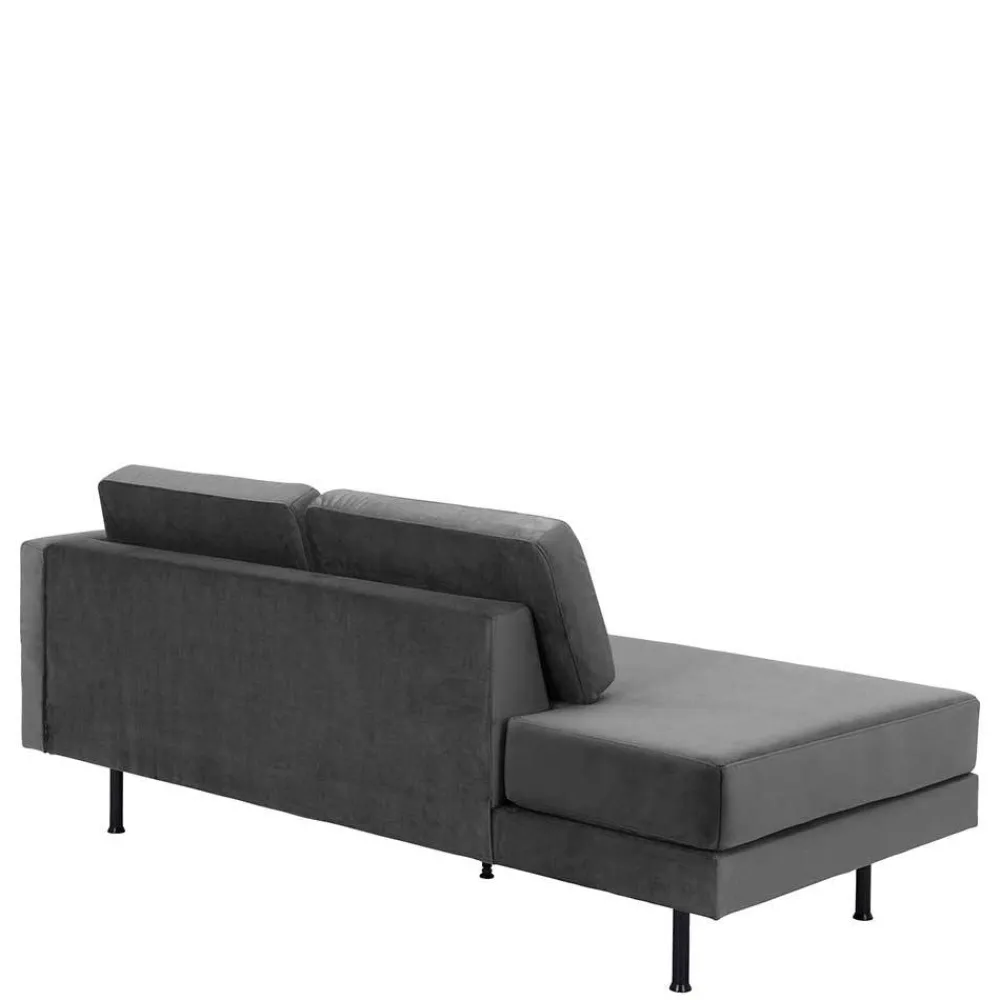 Wohnen Sofas<Wohnzimmercouch in Anthrazit Samtvelours - Ronin