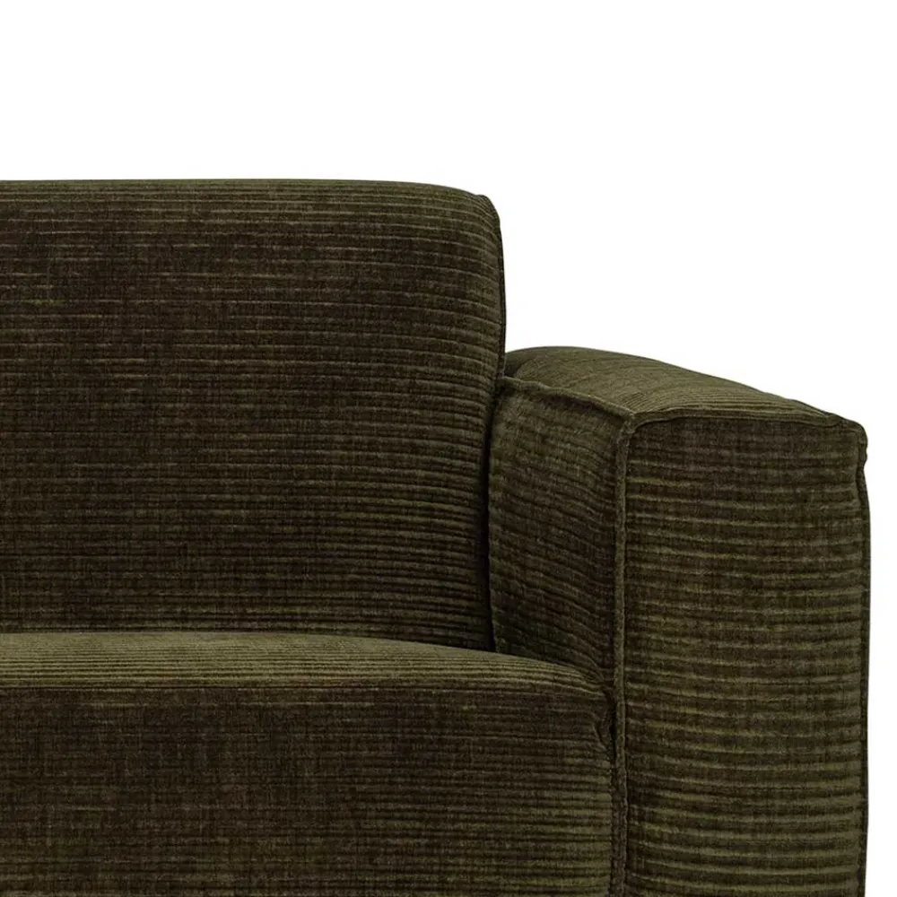 Wohnen Sofas<Wohnzimmercouch in Dunkelgrün Cord - Enkolu