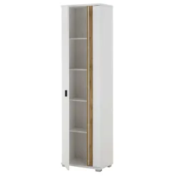 Wohnen Vitrinen<Wohnzimmer-Hochschrank mit LED Beleuchtung - Racelyn