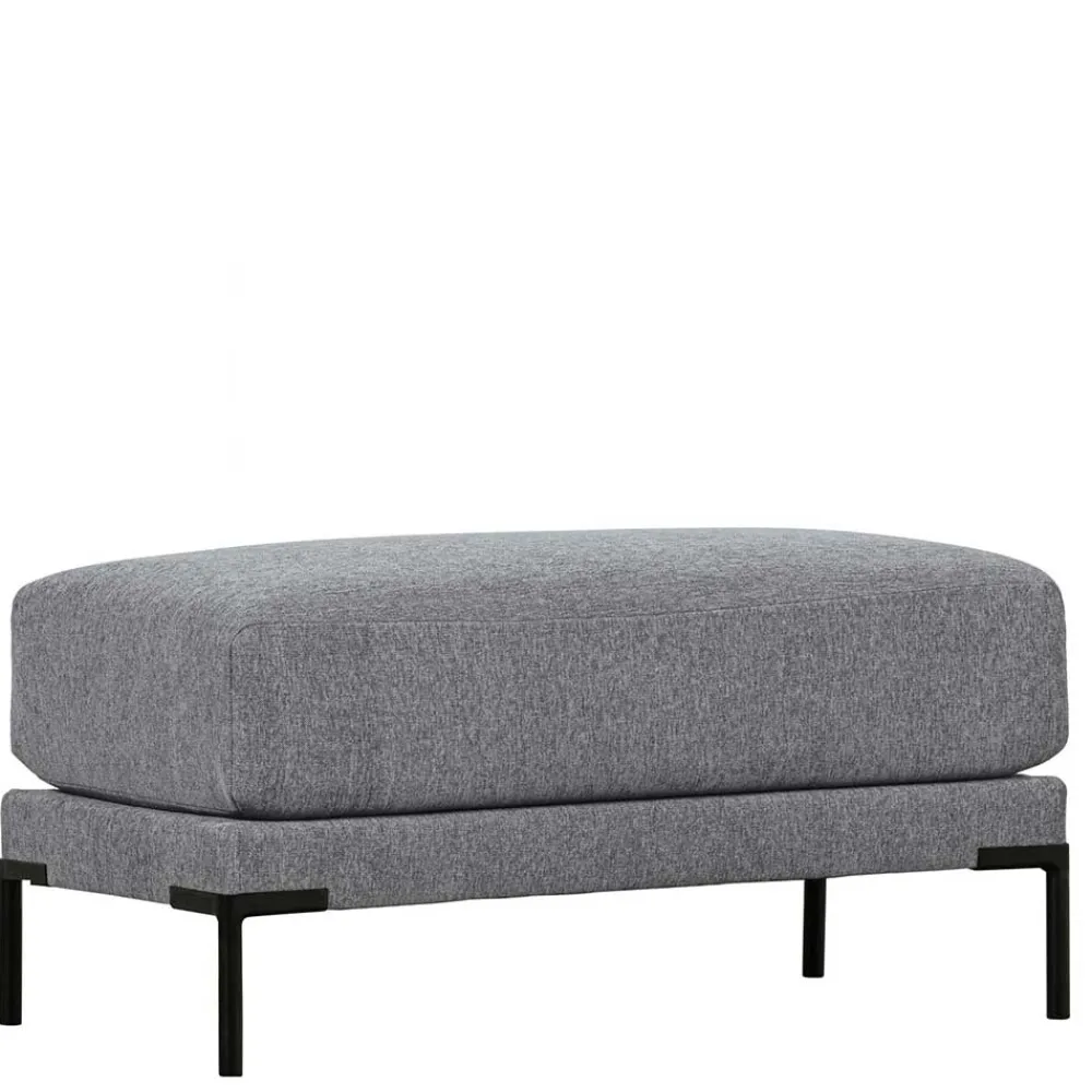 Wohnen Hocker<Wohnzimmerhocker in Jeansblau Chenille - Imonas