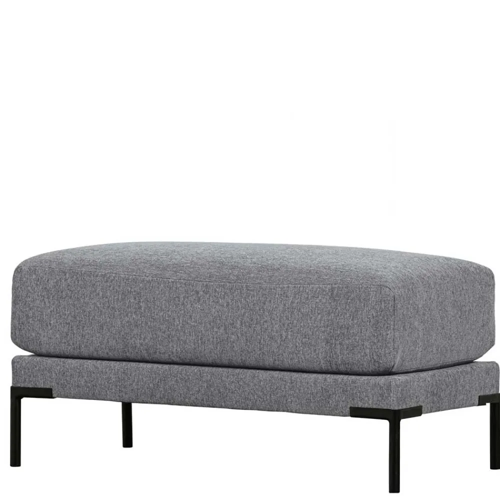 Wohnen Hocker<Wohnzimmerhocker in Jeansblau Chenille - Imonas