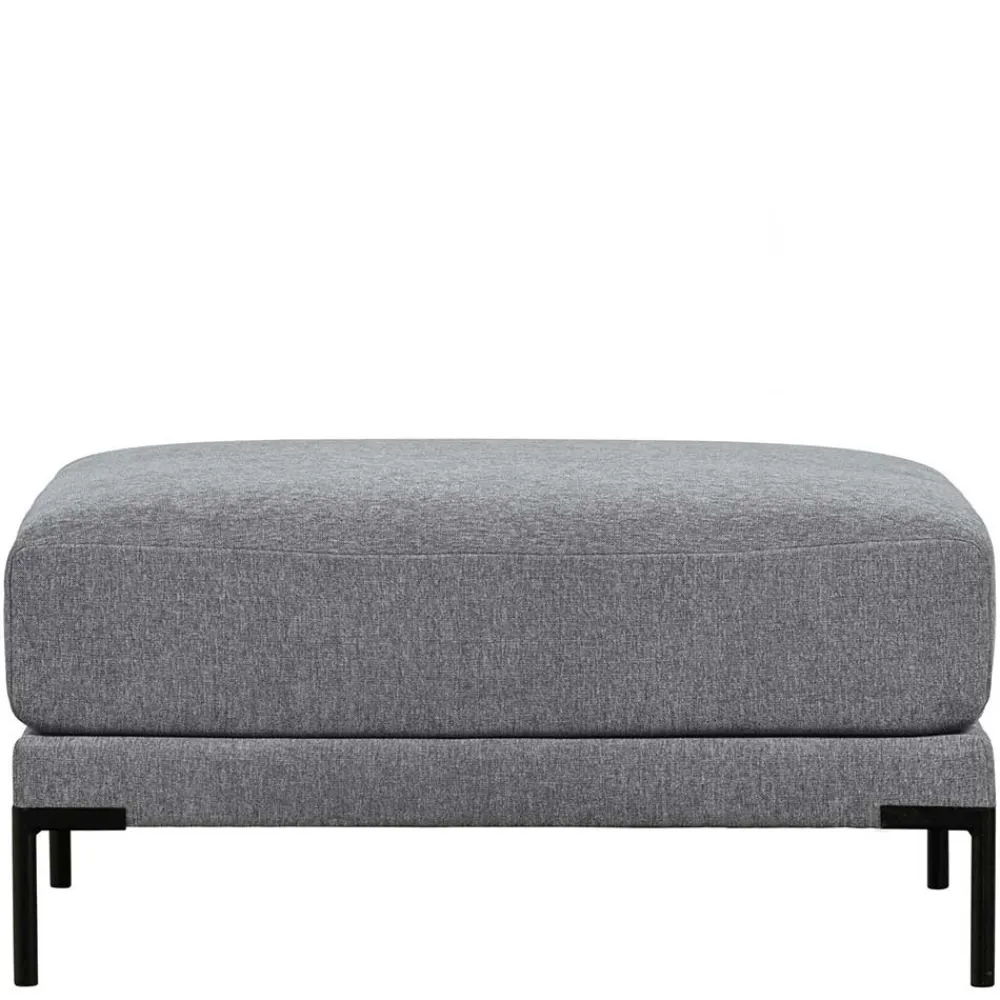 Wohnen Hocker<Wohnzimmerhocker in Jeansblau Chenille - Imonas