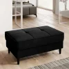 Wohnen Hocker<Wohnzimmerhocker mit Truhe in Schwarz - Oktay