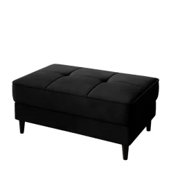 Wohnen Hocker<Wohnzimmerhocker mit Truhe in Schwarz - Oktay