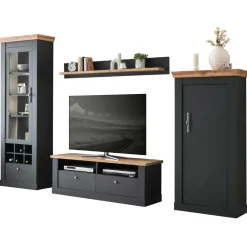 Wohnen Wohnwände<Wohnzimmermöbel TV Anbauwand Set - Lionel (vierteilig)