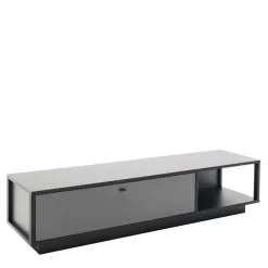 Wohnen Wohnwände<Wohnzimmermöbel TV Wand in Grau - Ridona (dreiteilig)