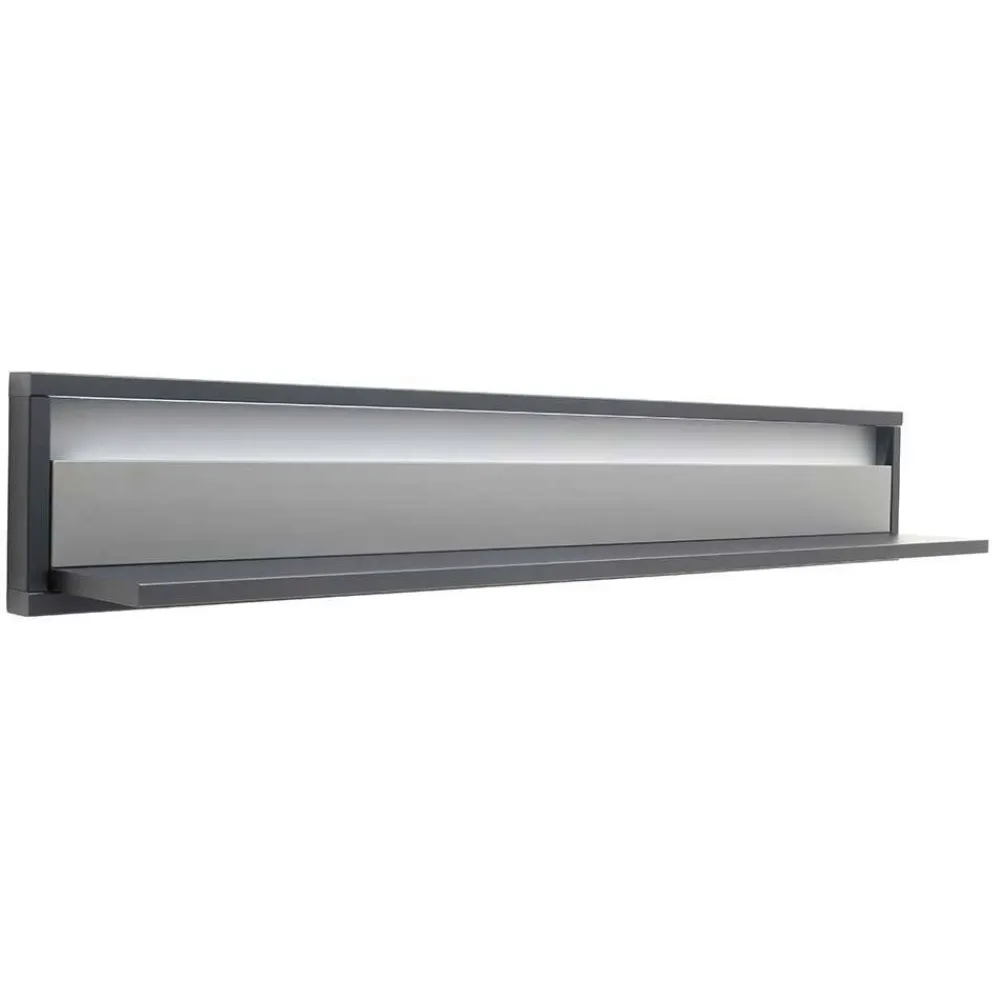 Wohnen Wohnwände<Wohnzimmermöbel TV Wand in Grau - Ridona (dreiteilig)