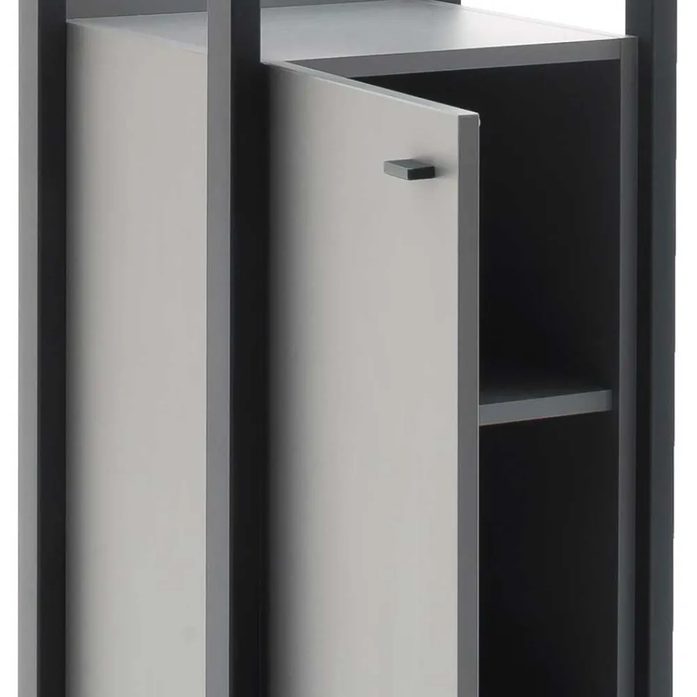 Wohnen Wohnwände<Wohnzimmermöbel TV Wand in Grau - Ridona (dreiteilig)