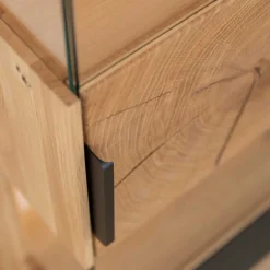 Wohnen Vitrinen<Wohnzimmerschrank aus Eiche und Glas - Masicuri