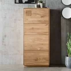 Wohnen Vitrinen<Wohnzimmerschrank aus Wildeiche massiv - Millena
