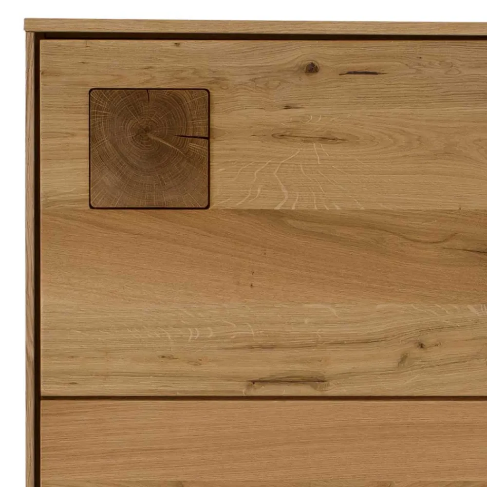 Wohnen Vitrinen<Wohnzimmerschrank aus Wildeiche massiv - Millena