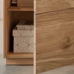 Wohnen Vitrinen<Wohnzimmerschrank aus Wildeiche massiv - Millena