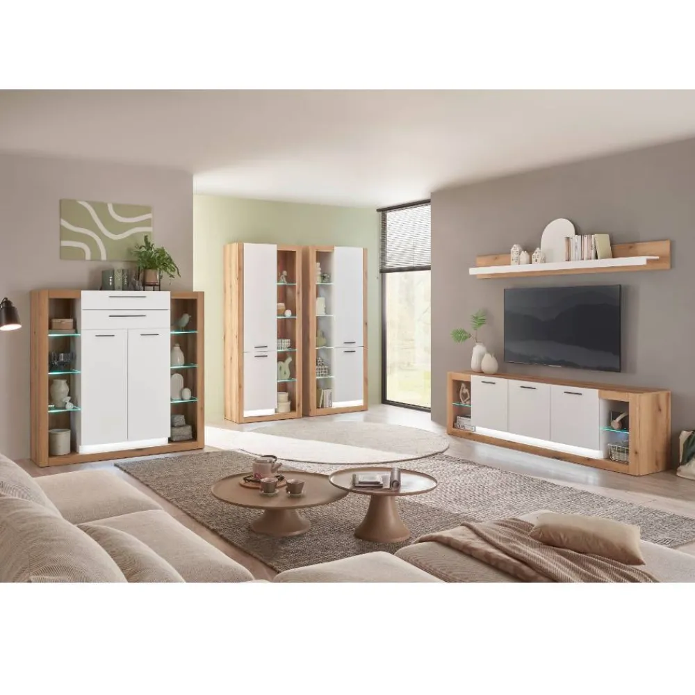 Wohnen Vitrinen<Wohnzimmerschrank Duo modern - Adejano (zweiteilig)