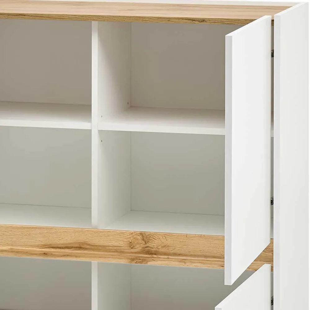 Wohnen Highboards<Wohnzimmerschrank Highboard 4-türig - Nonessia