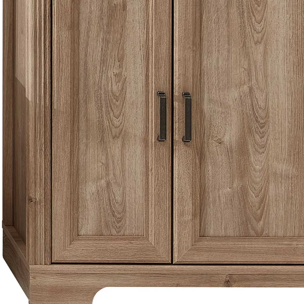Wohnen Highboards<Wohnzimmerschrank in Eiche Optik mit LED - Barack