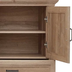 Wohnen Highboards<Wohnzimmerschrank in Eiche Optik mit LED - Barack