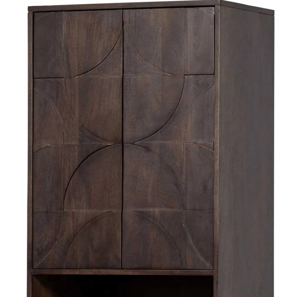 Wohnen Vitrinen<Wohnzimmerschrank in Walnussfarben - Luisa