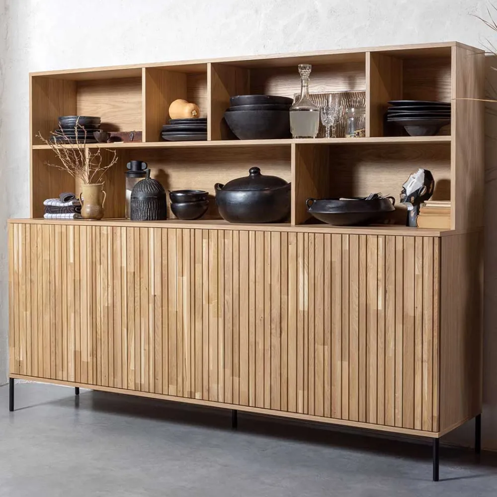 Wohnen Schränke<Wohnzimmerschrank mit 4 Türen & 7 Fächern - Cegrada