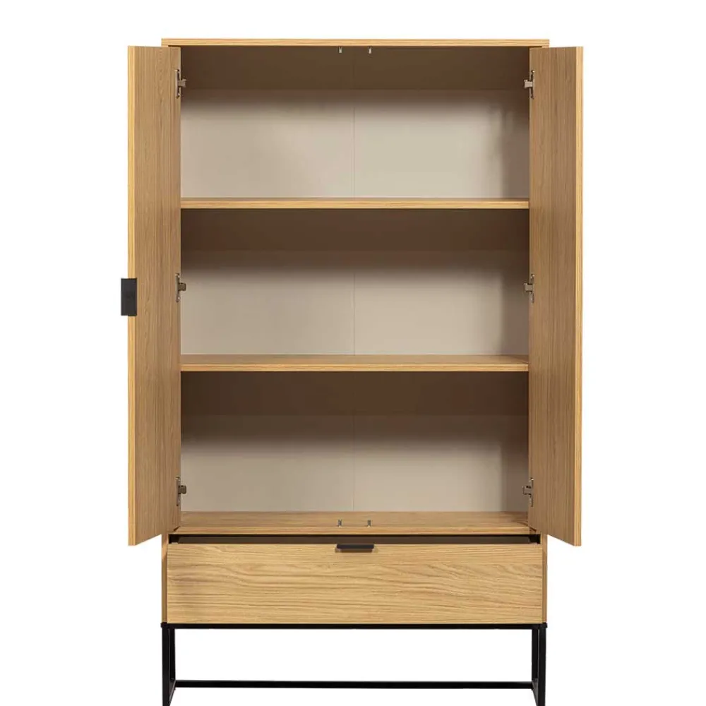 Wohnen Kommoden<Wohnzimmerschrank mit Doppeltür und Schublade - Ariadelco