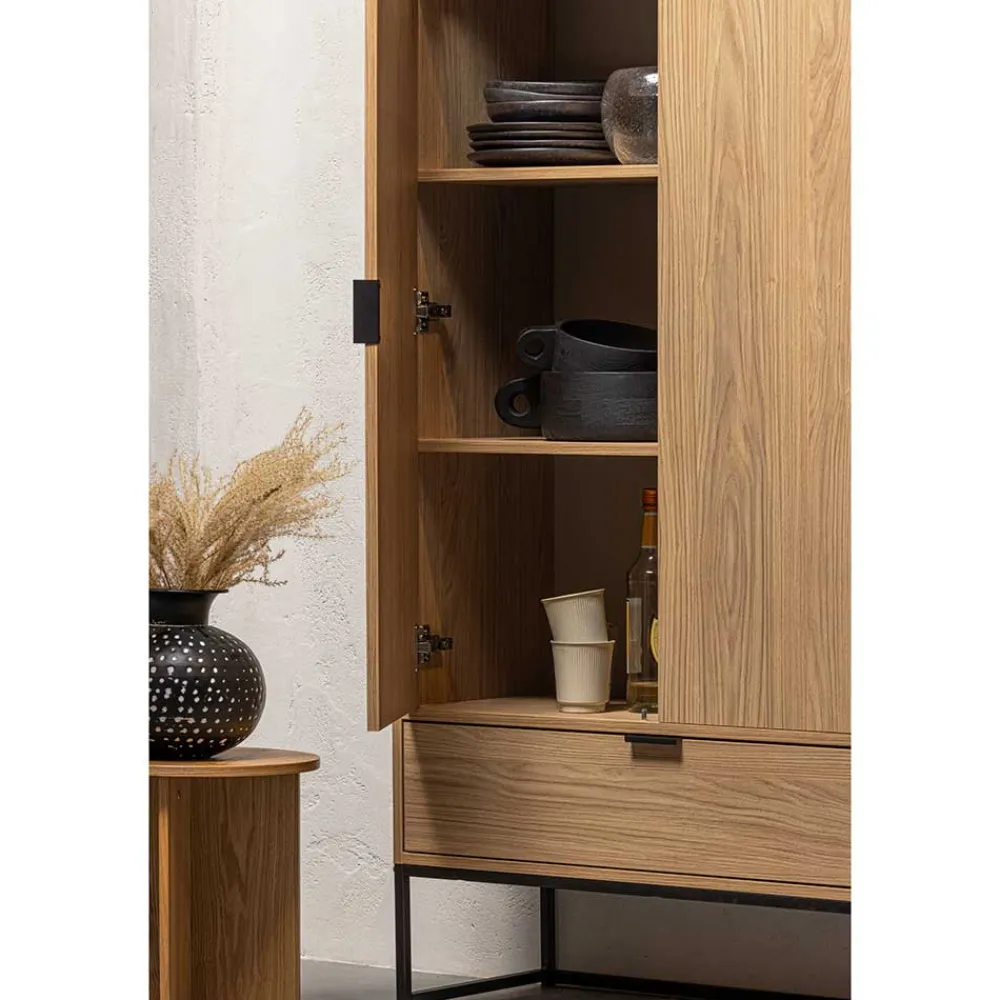 Wohnen Kommoden<Wohnzimmerschrank mit Doppeltür und Schublade - Ariadelco