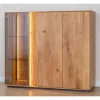 Wohnen Highboards<Wohnzimmerschrank mit Glas und LED Licht - Cocondar