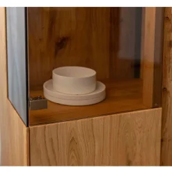Wohnen Highboards<Wohnzimmerschrank mit Glas und LED Licht - Cocondar