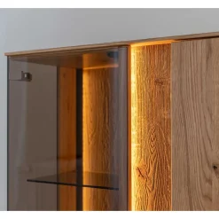 Wohnen Highboards<Wohnzimmerschrank mit Glas und LED Licht - Cocondar